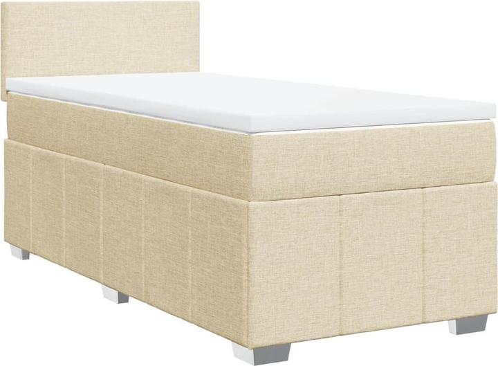 Produktbild vidaXL Bo x springbett mit Matratze 200 x 200 cm Stoff (200 x 200 cm)