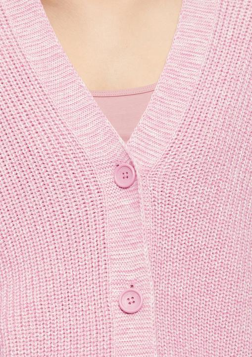 Produktbild S.Oliver Strickjacke Kurze Strickjacke aus Baumwollmix mit Knöpfen (XXL)