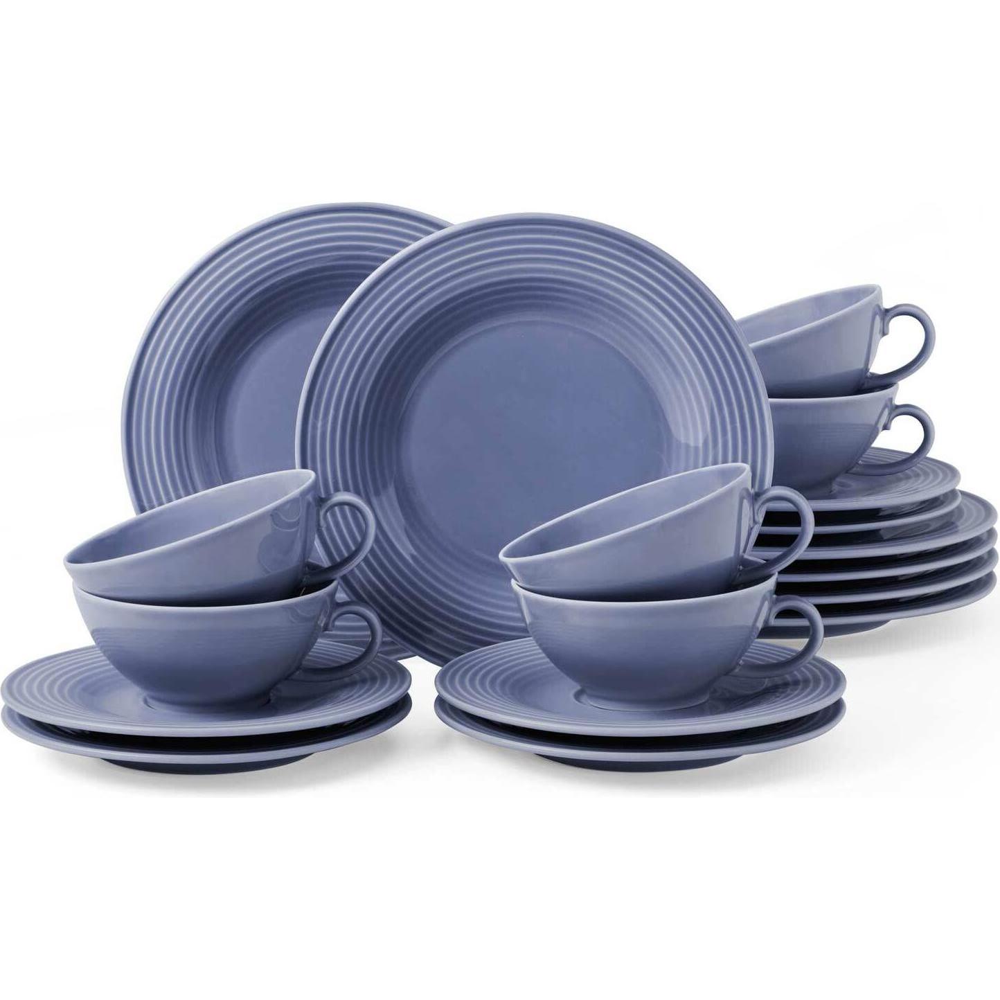 Seltmann, Geschirrset, Beat Color Glaze Teeservice (18 Stück)