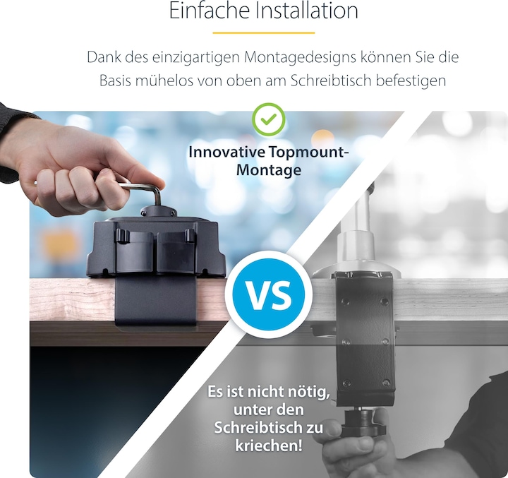 Produktbild StarTech Triple Monitor Desk Mount (Tisch, 27")
