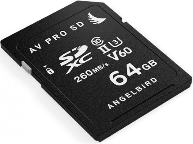 Produktbild Angelbird AV PRO V60 (64 GB, SDXC, U3, UHS-II)