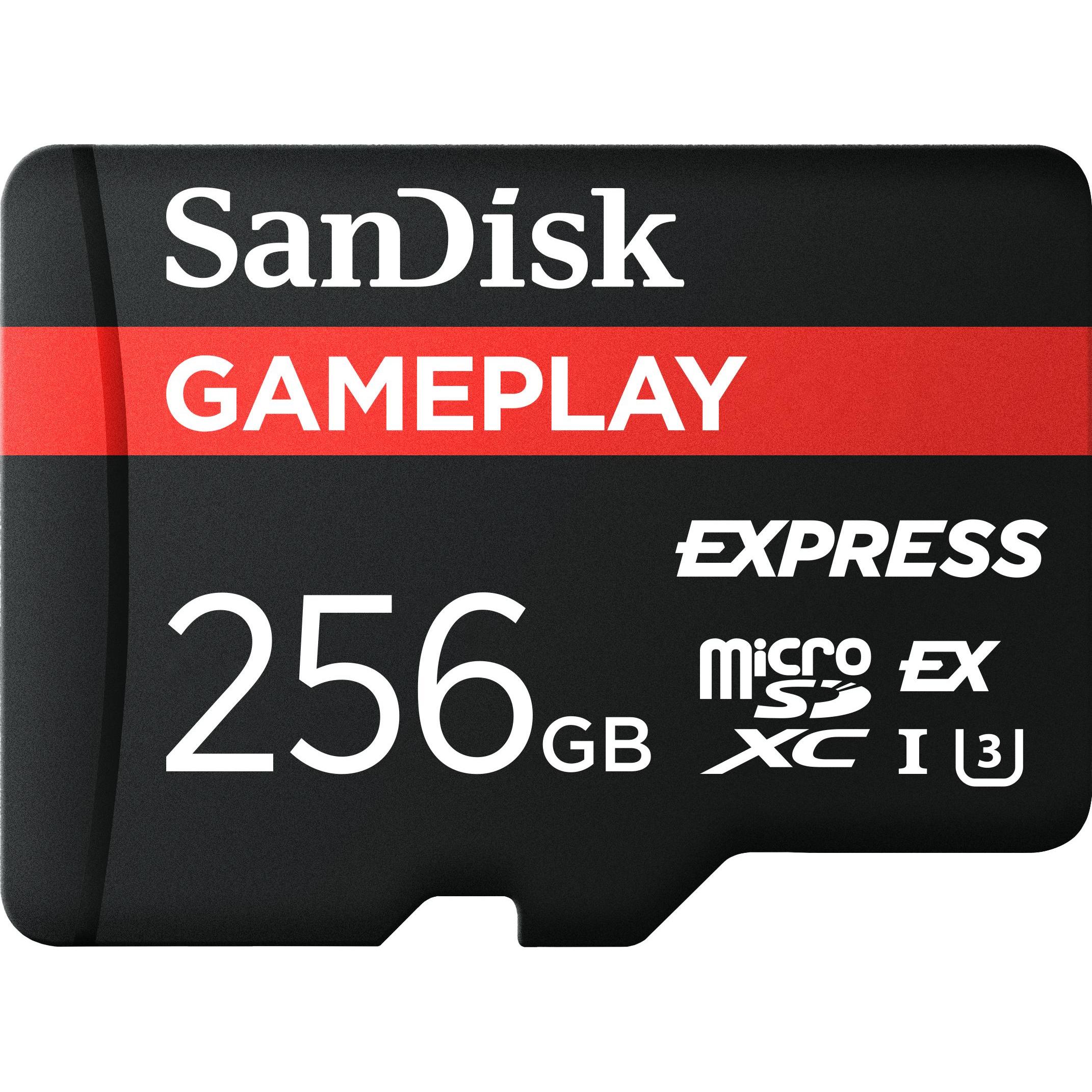 Sandisk Nero Express Gameplay (256 Gb, Microsd, Microsdxc, U3, Uhs-I), Scheda Di Memoria,