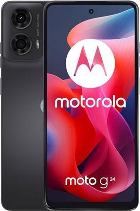 Actual product image Motorola MOTO G24 4+128GB DS 4G MATTE CHARCOAL OEM (128 GB, Charcoal Mat, 6.56", Dual SIM, 4G)