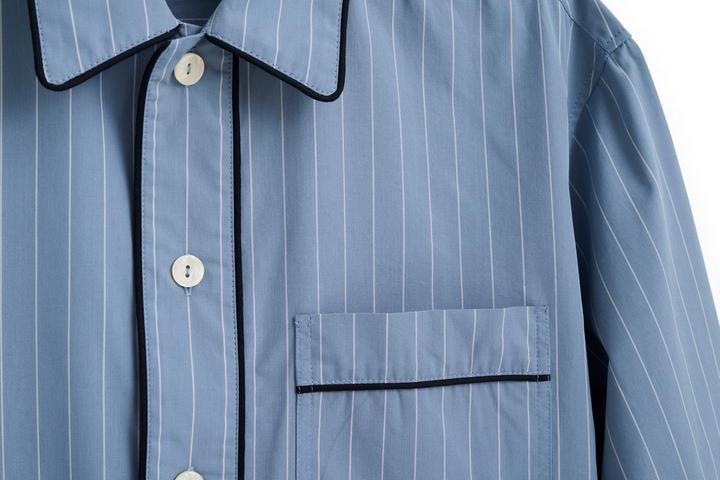 Image du produit HAY – Fineline Nachthemd Lang M/L (Blau) (L, M)