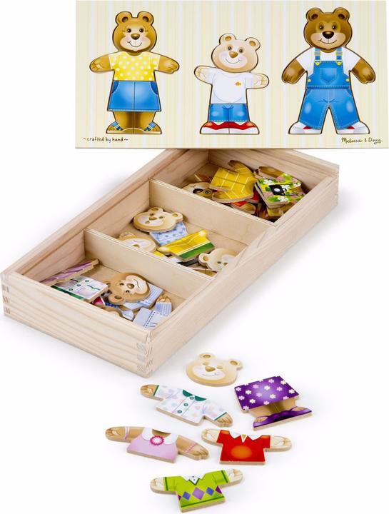 Produktbild Melissa & Doug Coffret Bois La Famille Ours (45 Teile)
