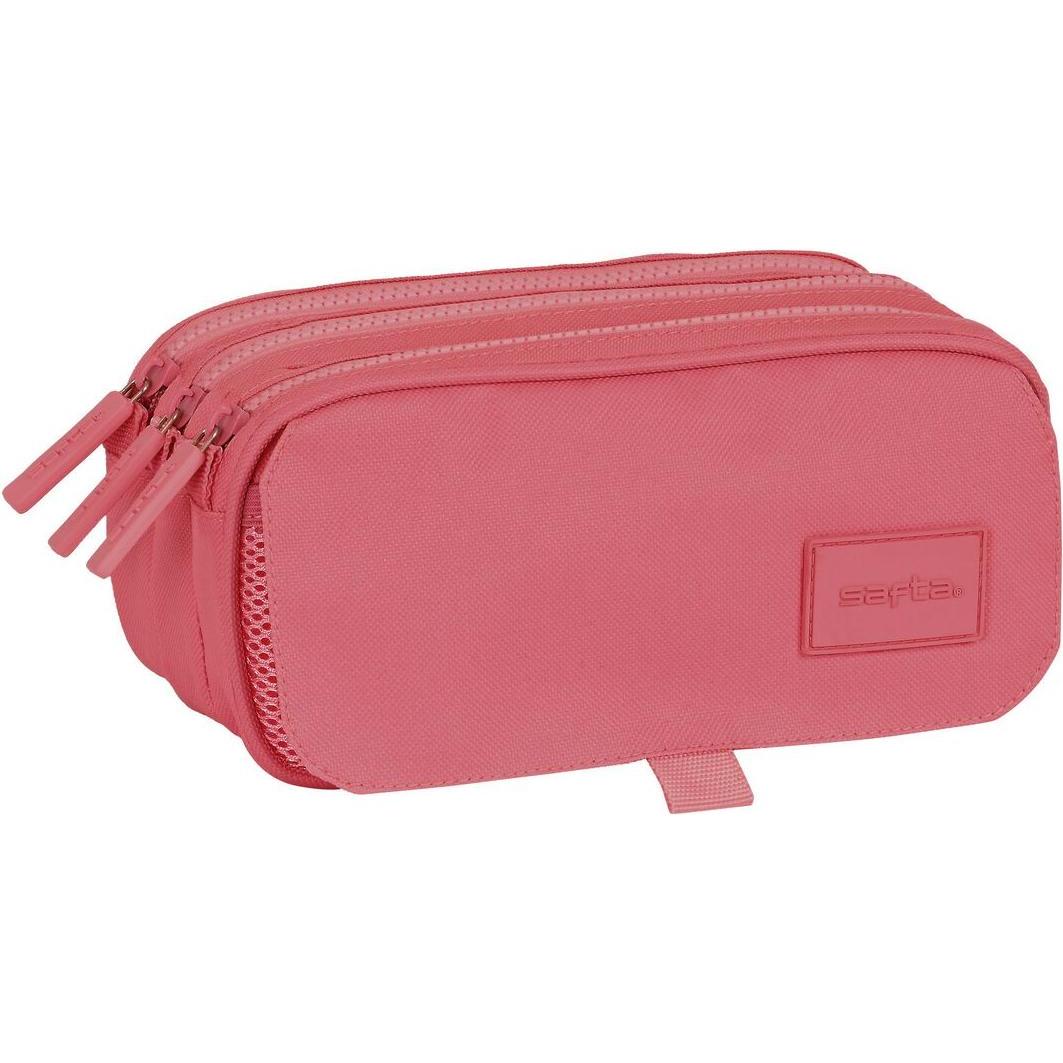 Safta, Astuccio, Astuccio triplo multiuso Marsala 21,5 x 10 x 8 cm rosso granata