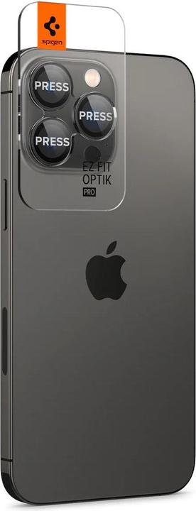Immagine prodotto Spigen Optik.Tr Camera (2 pz., Apple iPhone 14 Pro, Apple iPhone 14 Pro Max, Apple iPhone 15 Pro, Apple iPhone 15 Pro Max, Apple iPhone 16 Pro, Apple iPhone 16 Pro Max, Apple iPhone 17 Pro, Apple iPhone 17 Pro Max)