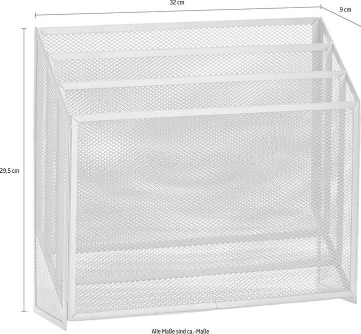Produktbild Zeller Present Zeitungsständer (32 x 9 x 29.5 cm)