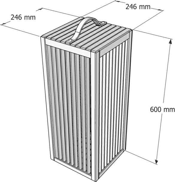 Produktbild Ezeis UZEA Laterne TRAITS XL Preis für 1 Stück (300 lm, IP54)