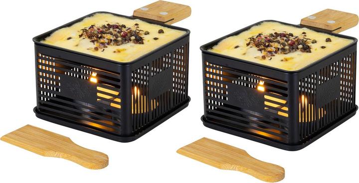 Produktbild Nouvel Raclette mit Rechaudkerzen & Holzgriff, 2er-Set