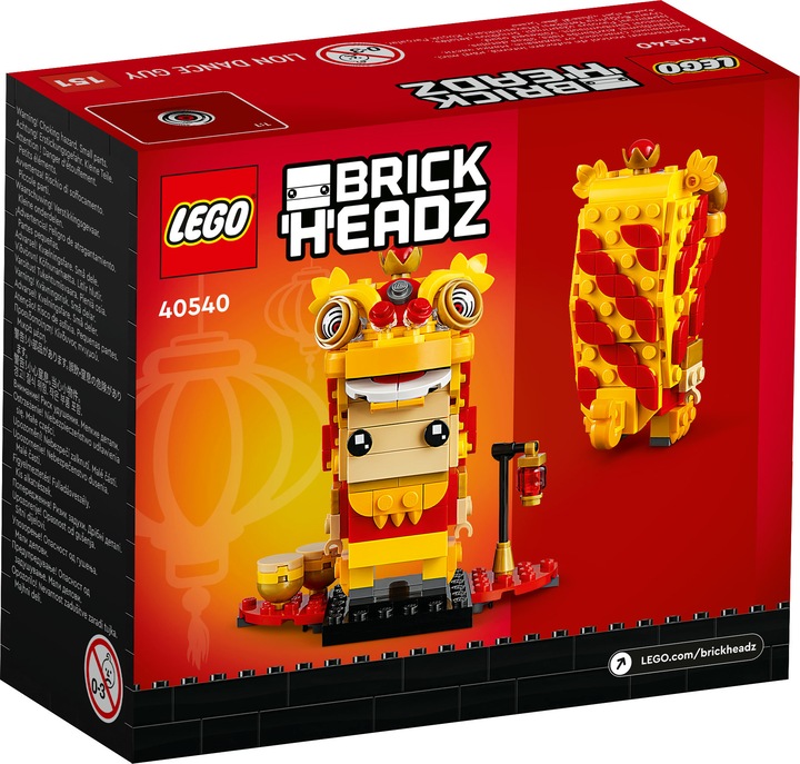 Produktbild LEGO Brickheadz Löwentänzer (40540, LEGO Brickheadz, LEGO Seltene Sets)