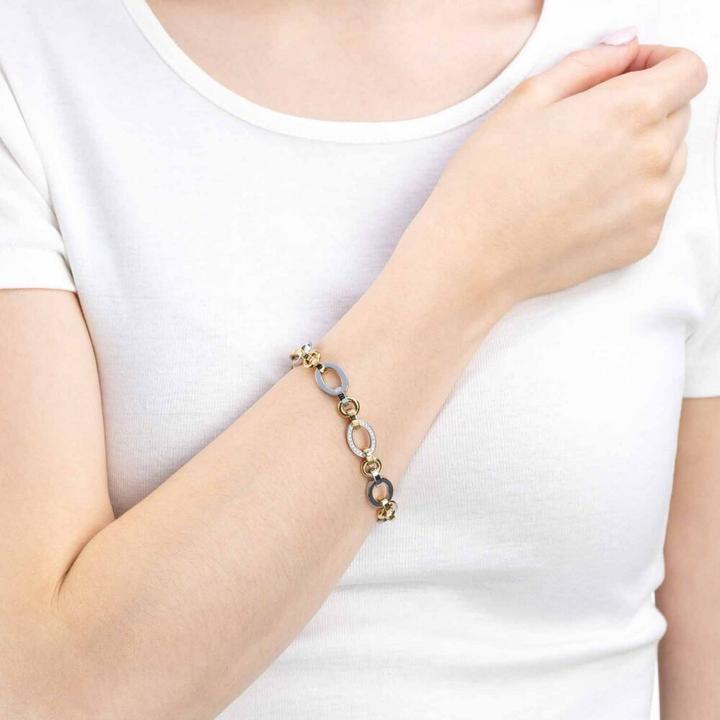 Produktbild Leonardo Armband (19 cm, Edelstahl, Zirkonia)