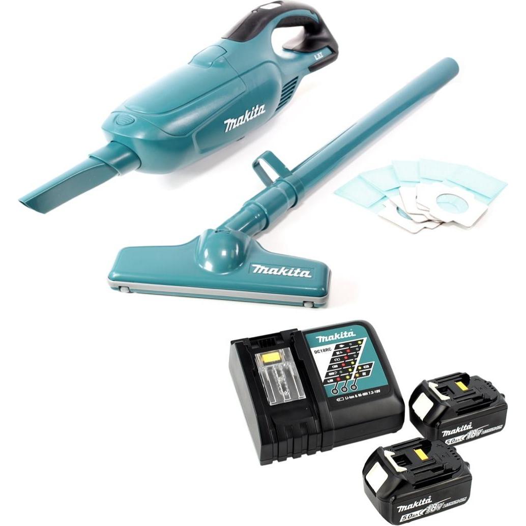 Thumbnail - Makita DCL 182 RT Akku Staubsauger 18 V + 2x Akku 5,0 Ah + Ladegerät, Staubsauger