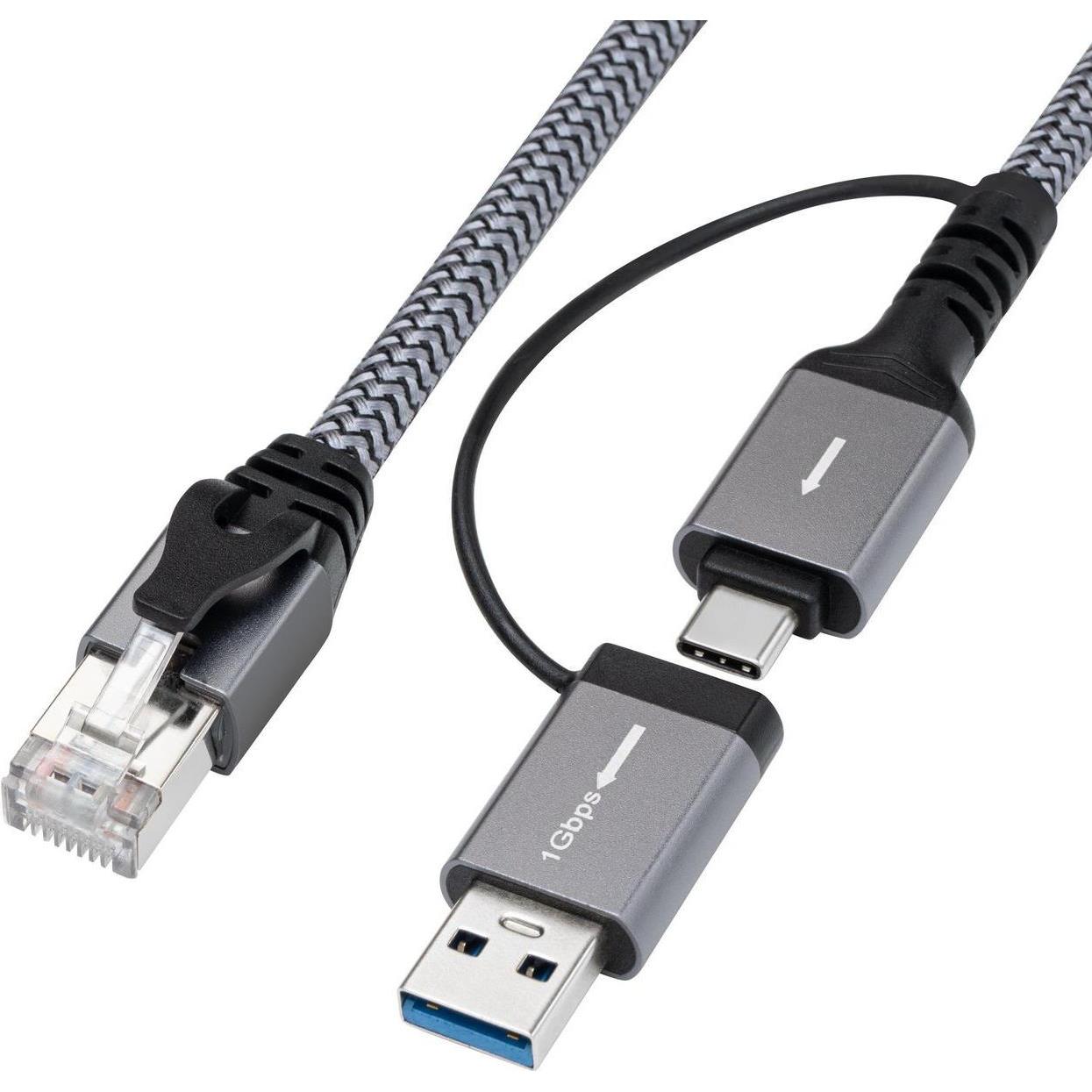 MicroConnect CAT6 FTP to USB A-C adapter, Netzwerkkabel