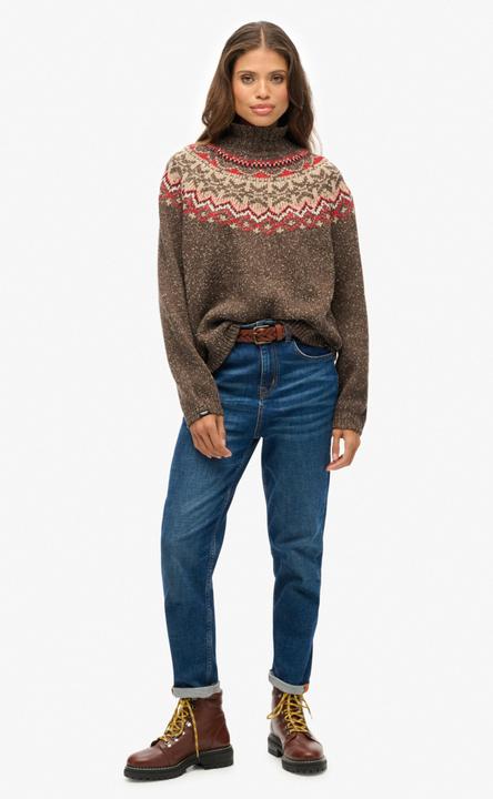 Image du produit Superdry Pull à col montant en jacquard femme (M)