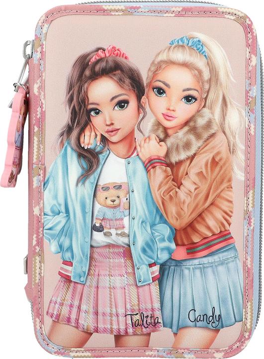 Magni Depesche TOPModel etui TEAM TEDDY 3 vaks gevuld roze teddy hanger