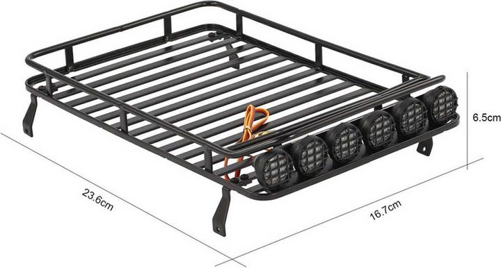 Produktbild Absima 1/10 metall-dachträger inkl. led's
