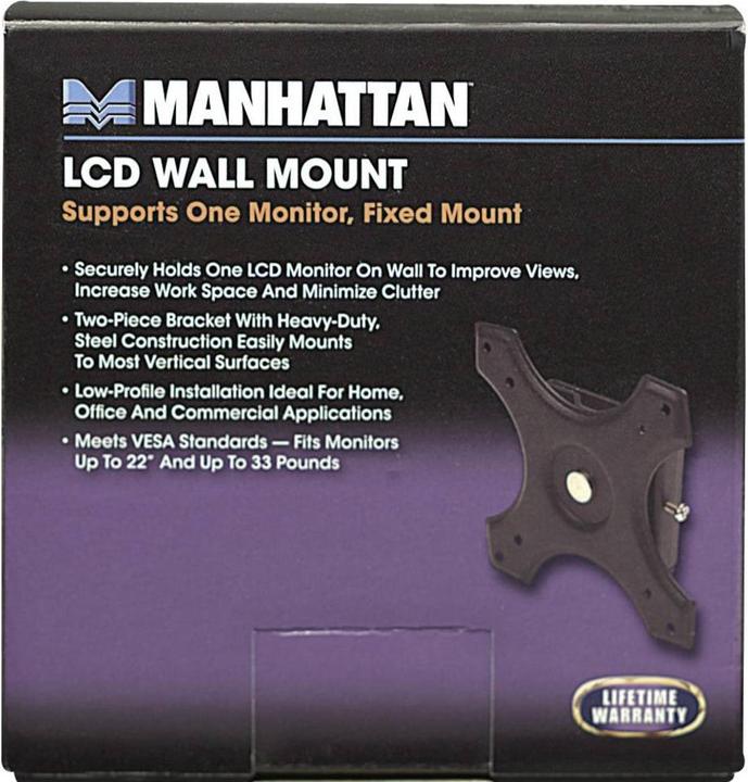 Immagine prodotto Manhattan Montaggio a parete del monitor (Muro, 22")