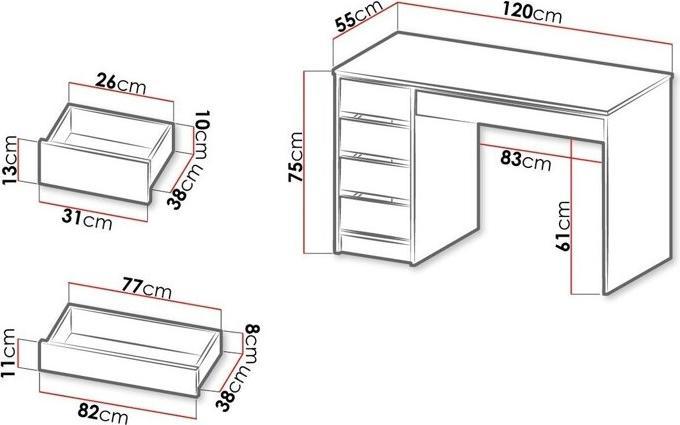 Image du produit Moebel1 Comfivo (120 x 55 x 75 cm)