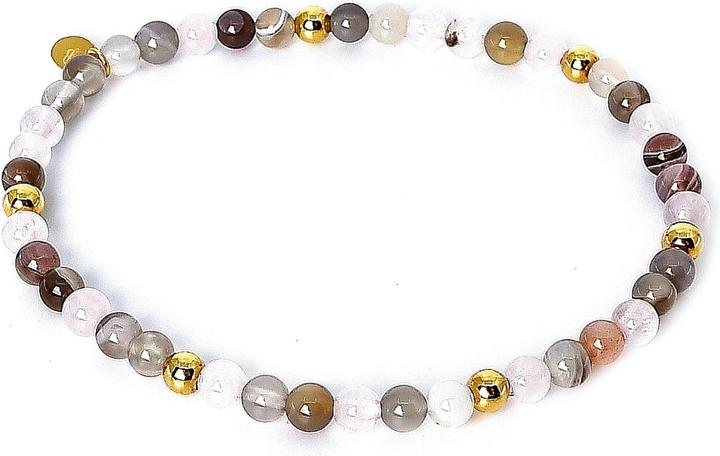 Image du produit Balibay Relina (18 cm, Quartz rose, Agate, Pierre précieuse, Or 14 carats)