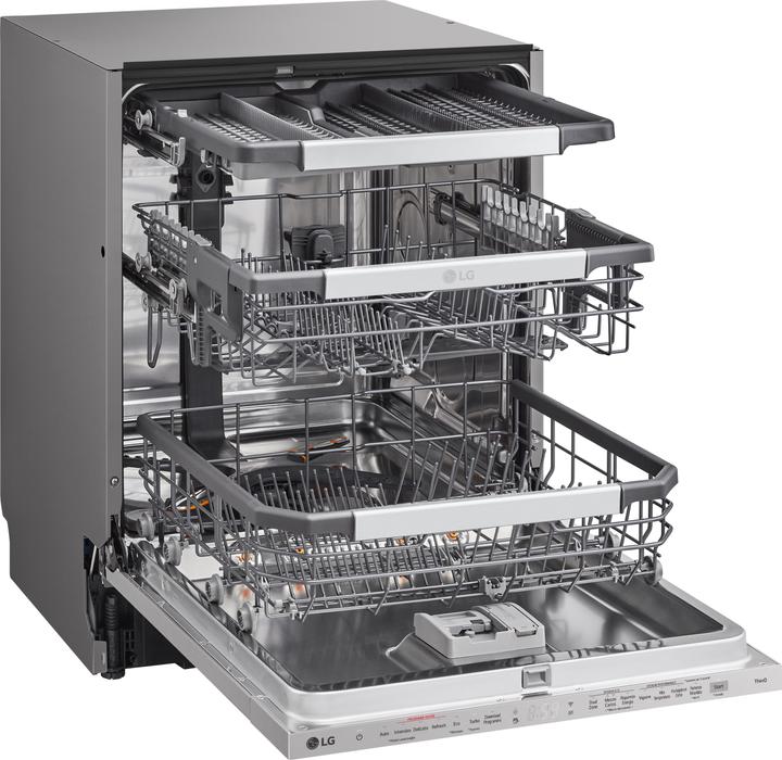 Produktbild LG QuadWash DB475TXS Geschirrspüler mit Vollentleerung Klasse A 14 Plätze Dampf Wi-Fi