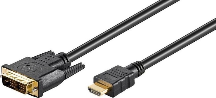 Actual product image MicroConnect HDMI DVI-D (1.5m). Cable length: 1.5m, Connector 1: HDMI, Connector 2: DVI-D (1.50 m, HDMI)