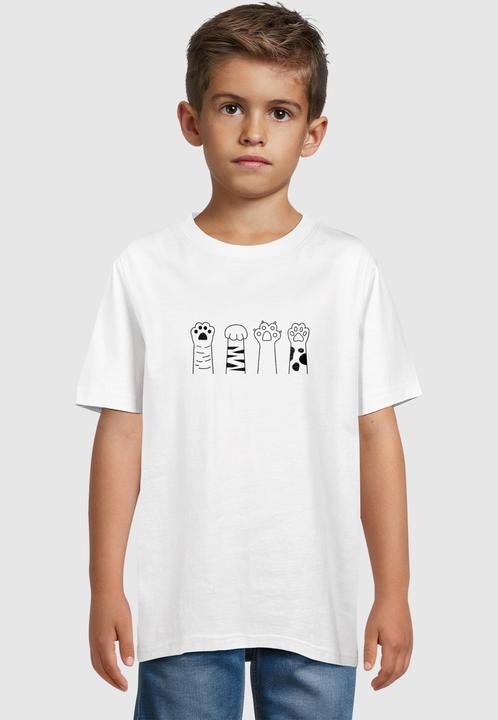 Image du produit Merchcode Kids Cat Paws - Basic T-Shirt - 185227 (146, 152)