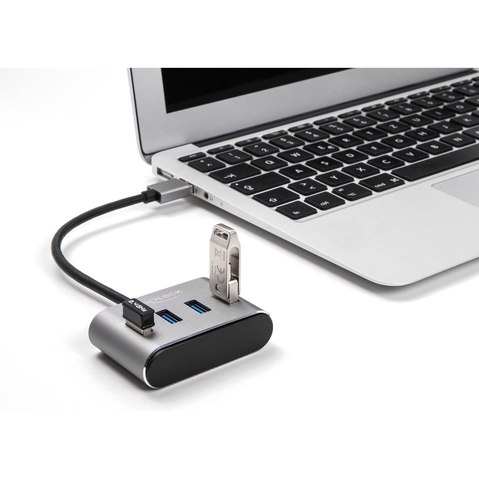 Thumbnail - Delock 63190 (USB-C, 4 Ports), Dockingstation + USB Hub, Grau