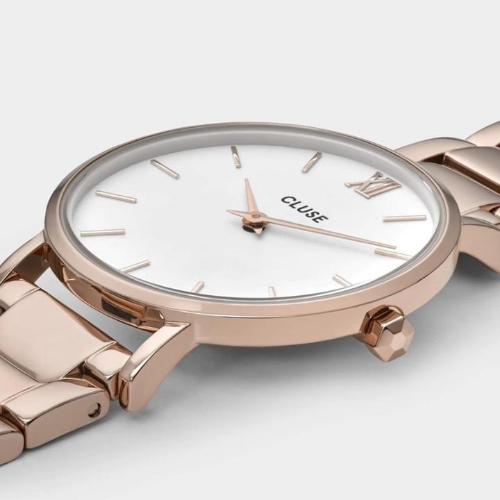 Immagine prodotto Cluse Minuit Three Link Rosé (Orologio da polso analogico, 33 mm)