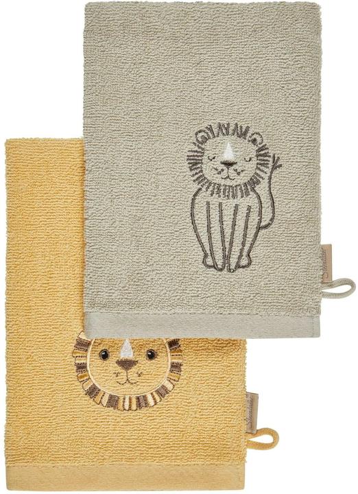 Sterntaler Baby-Waschhandschuh Löwe Leo 2er Set