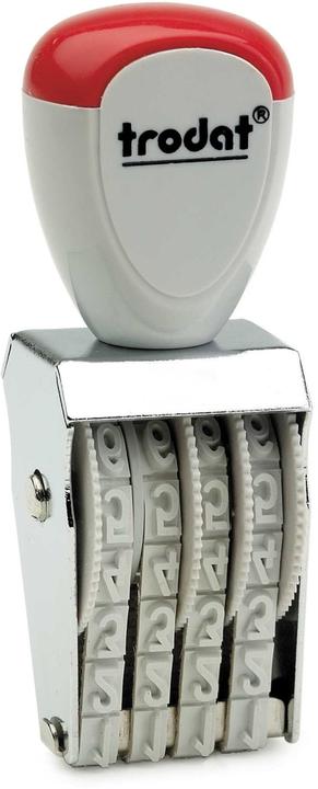 Actual product image Trodat Numerical stamp