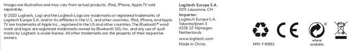 Nutritional values and ingredients Logitech Keys-To-Go (Eng. Int., iPad, iPhone, Apple TV)