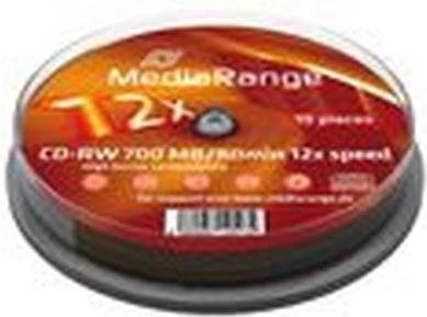 Produktbild MediaRange CD-RW 12x 700MB/80Min, 10er Sp. (10 x)