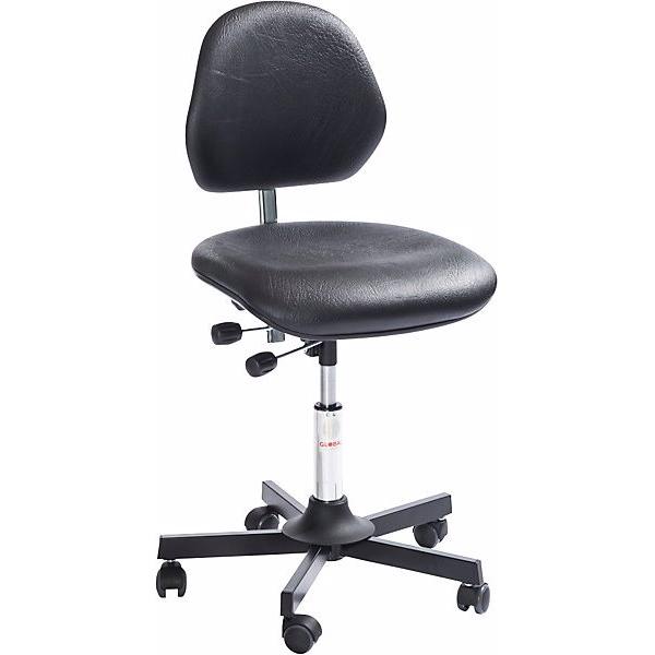 Global Stole, Bürostuhl, Arbeitsdrehstuhl AKTIV, mit Rollen, Stahlfusskreuz