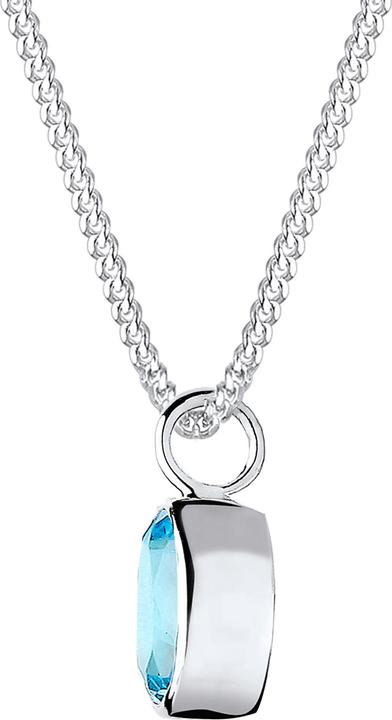 Immagine prodotto Elli Collana Geo Ovale Topazio Gemma Preziosa Argento 925 (Argento 925, Topazio, 45 cm)