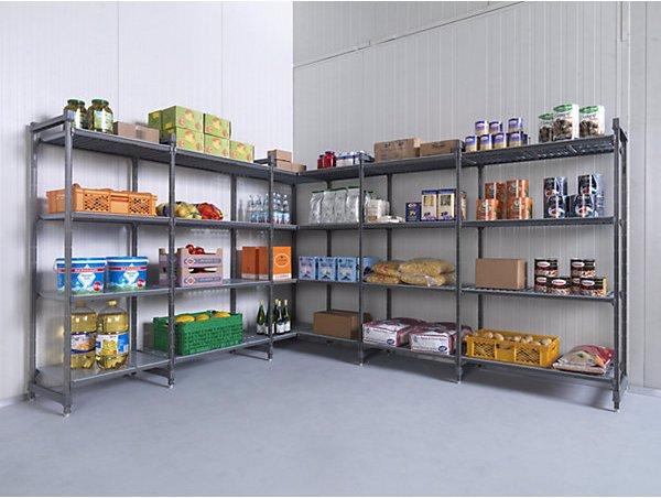 Produktbild Cambro Kunststoff-Steckregalsystem, FB-BxT 680x540 mm, AR, B 720 mm, Boden glatt