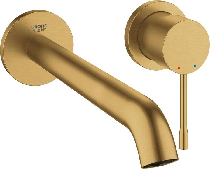 Grohe 2-Loch-Waschtischbatterie ESSENCE Ausladung 230mm Cool Sunrise gebürstet