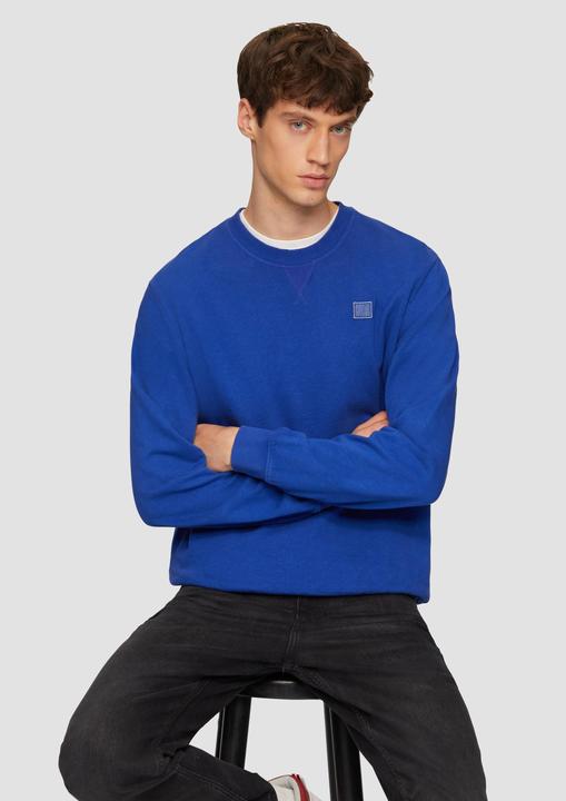 Image du produit s.Oliver Sweatshirt mit Garment Dye und Logo-Detail (S)