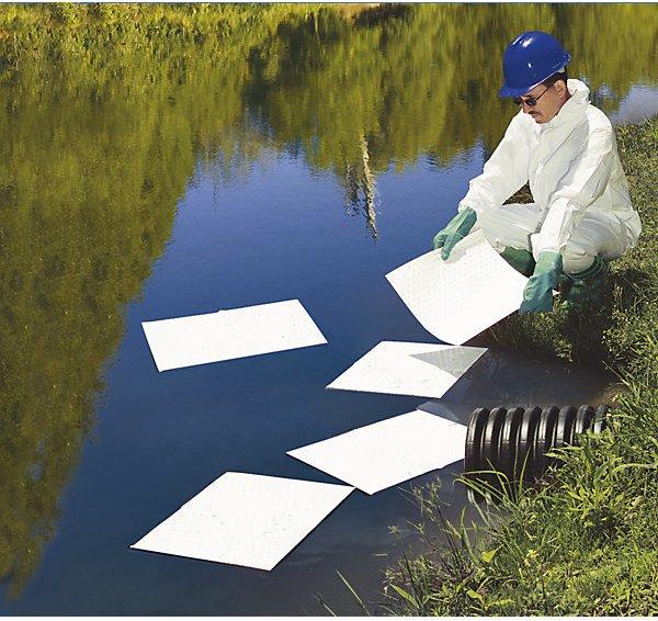 Image du produit New Pig Tapis absorbant pour huiles Oil-Only, modèle Heavy Weight, lot de 100, l x L 380 (100 pcs)