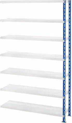 Image du produit eurokraft basic Rayonnage emboîtable extra-large avec tablettes en tôle d'acier, profondeur 500