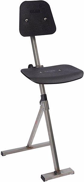 Produktbild Global Stole Stehhilfe, Gestell Edelstahl, Sitz Kunststoff, Höhenverstellung 500 - 850 mm