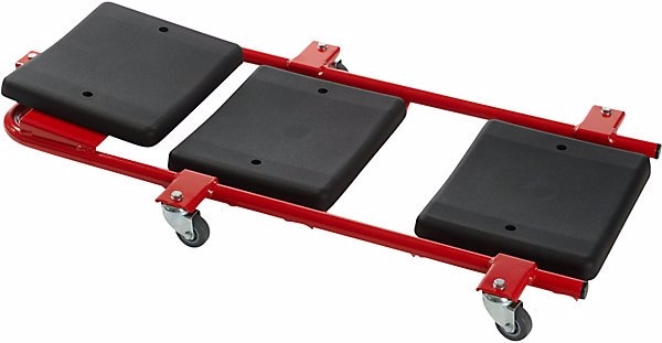 Global Stole Chaise longue roulante d'atelier, appui-tête ajustable, 4 roulettes pivotantes.