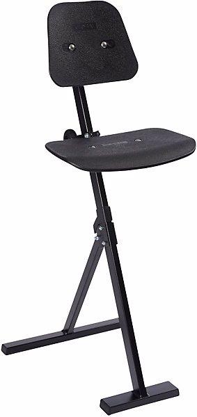 Actual product image Global Stole Anti-fatigue stool, steel frame, plastic seat, height adjustment 500 - 850 mm. (50 - 85 cm)