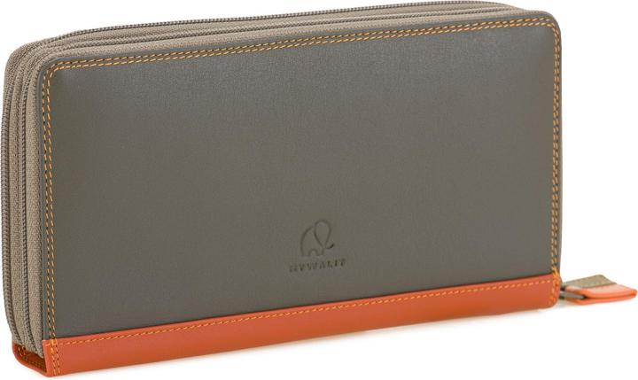 Actual product image Mywalit Large Double Zip Around Purse Geldbörse Leder 18 cm