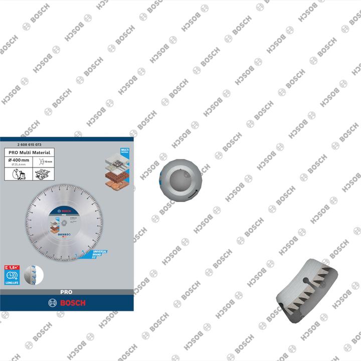 Immagine prodotto Bosch Professional Zubehör Disco diamantato PRO Multi Material, 400 x 25,4 mm
