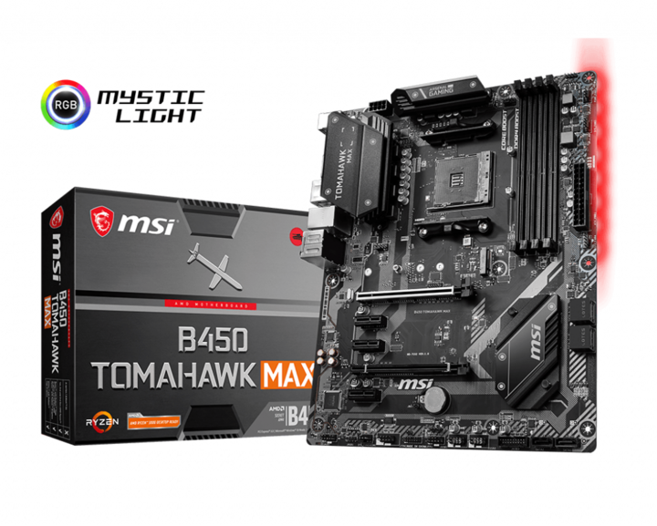 Actual product image MSI B450 TOMAHAWK MAX (AM4, AMD B450, ATX)