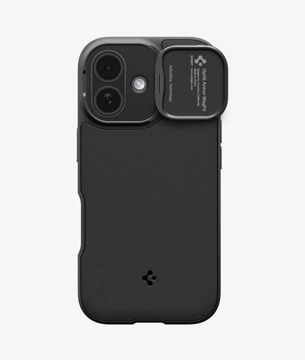 Actual product image Spigen - Optik Armor MagSafe - iPhone 17 - Black (Apple iPhone 17)