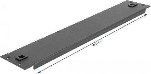 Produktbild Delock 19? Netzwerkschrank Blindabdeckung werkzeugfrei 2 HE schwarz