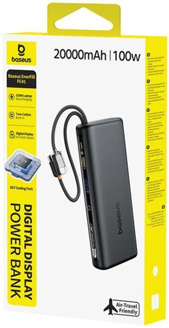 Immagine prodotto Baseus EnerFill FC41 20000 mAh 100W USB-C (20000 mAh, 100 W, 18.25 Wh)