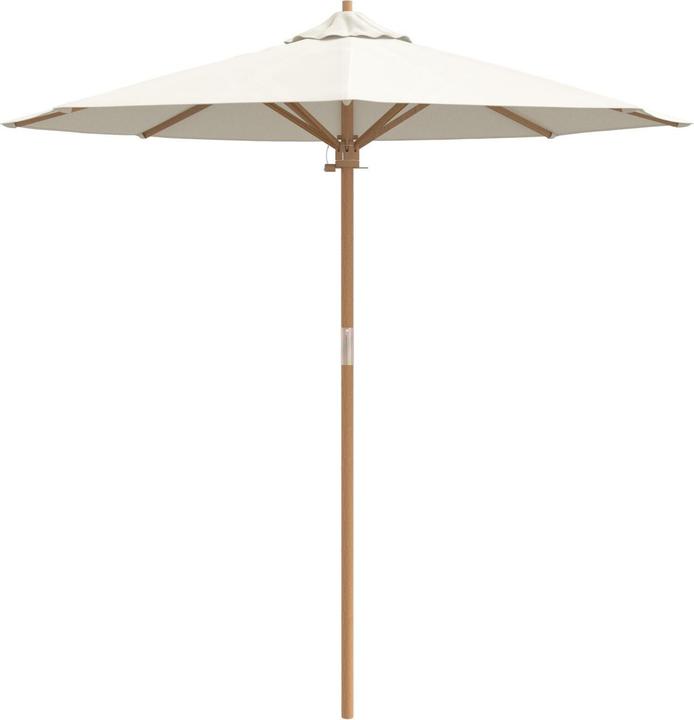 VidaXL Garten-Schirm Creme Weiss 217x230 cm Bambus (2.17 m)